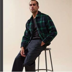 Urban Outfitters Men’s Green Black Plaid Jacket Size Small